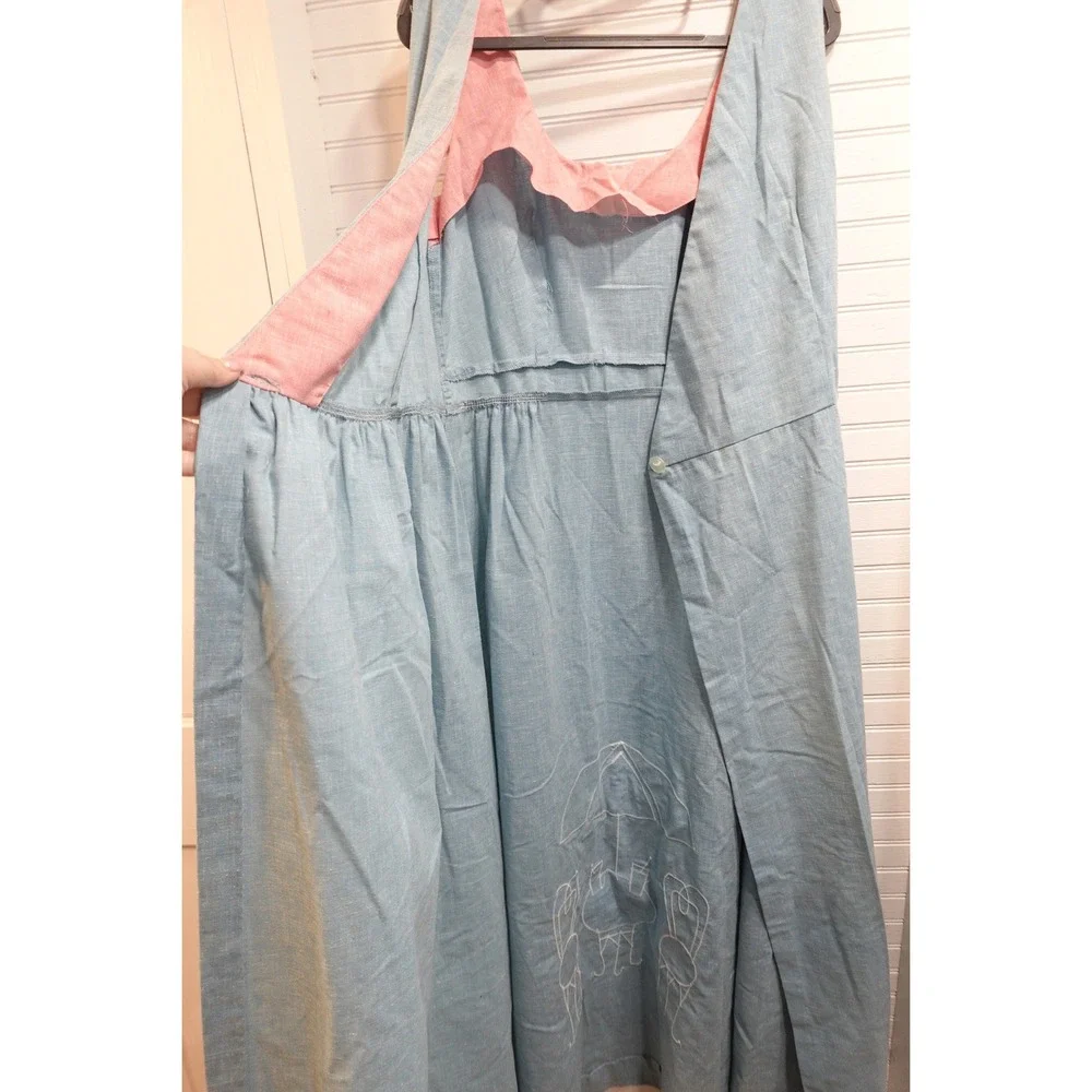 Concept 70's Swirl Dress Women's size 10 Large Maxi Wrap Ankle length Sleeveless